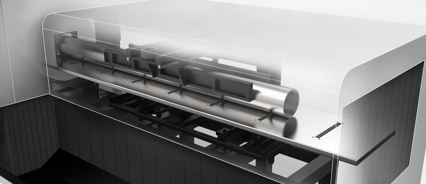 T-Blanking Rack Fiber Laser Metal Tube Cutting Machine